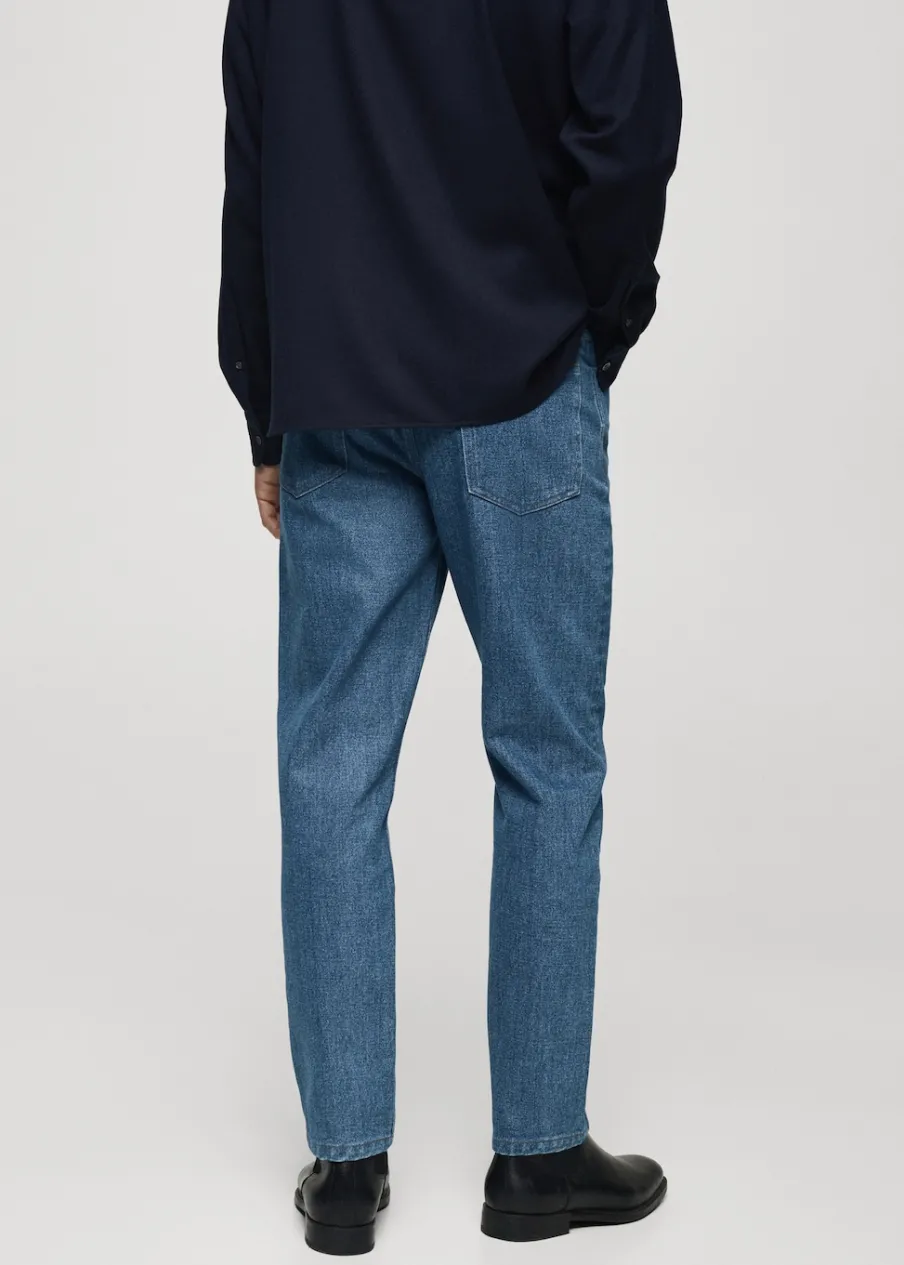 MANGO Dżinsy*Dżinsy slim fit w kolorze średnim niebieskim