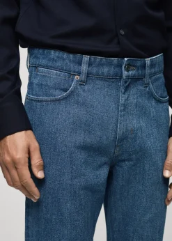 MANGO Dżinsy*Dżinsy slim fit w kolorze średnim niebieskim