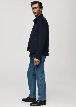 MANGO Dżinsy*Dżinsy slim fit w kolorze średnim niebieskim