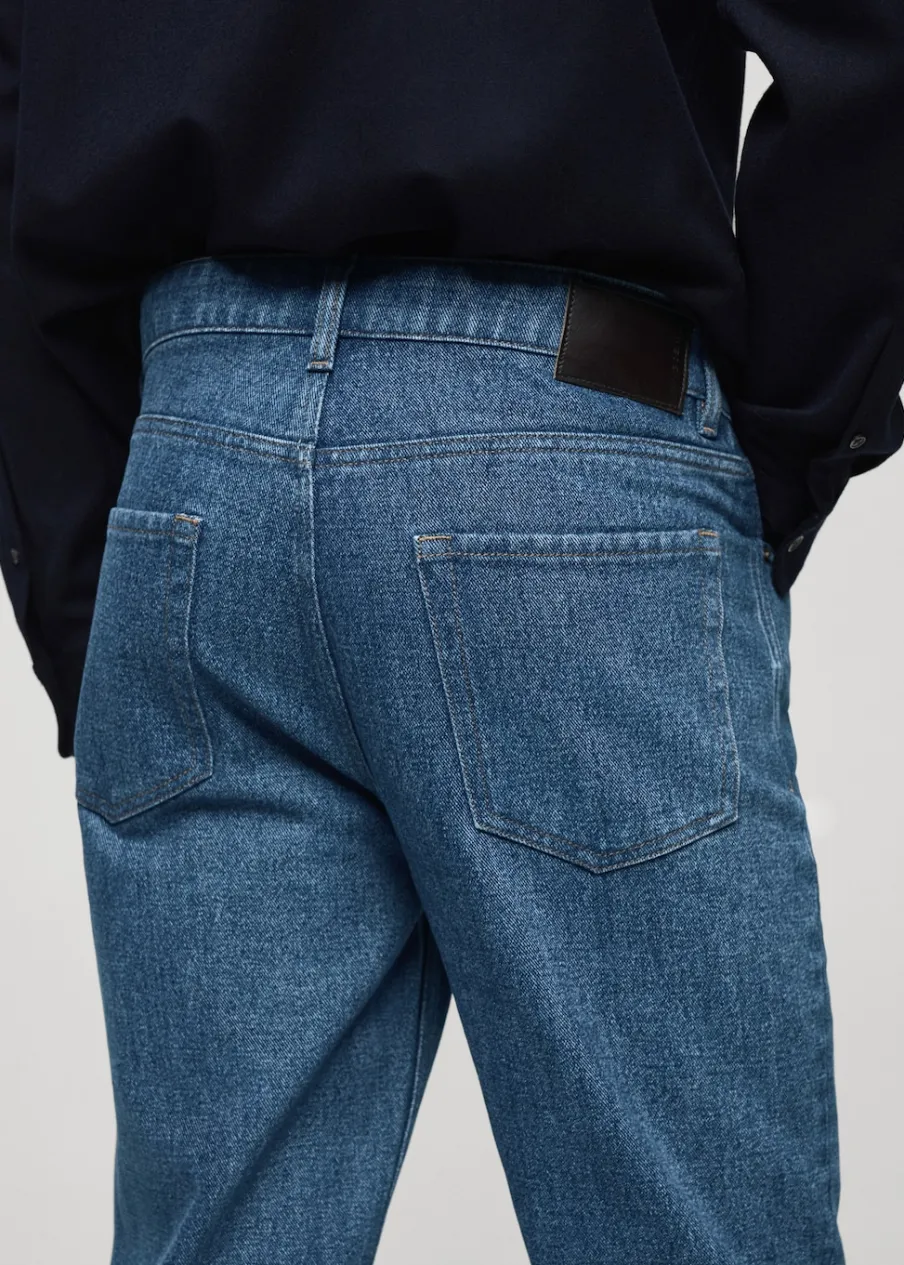 MANGO Dżinsy*Dżinsy slim fit w kolorze średnim niebieskim