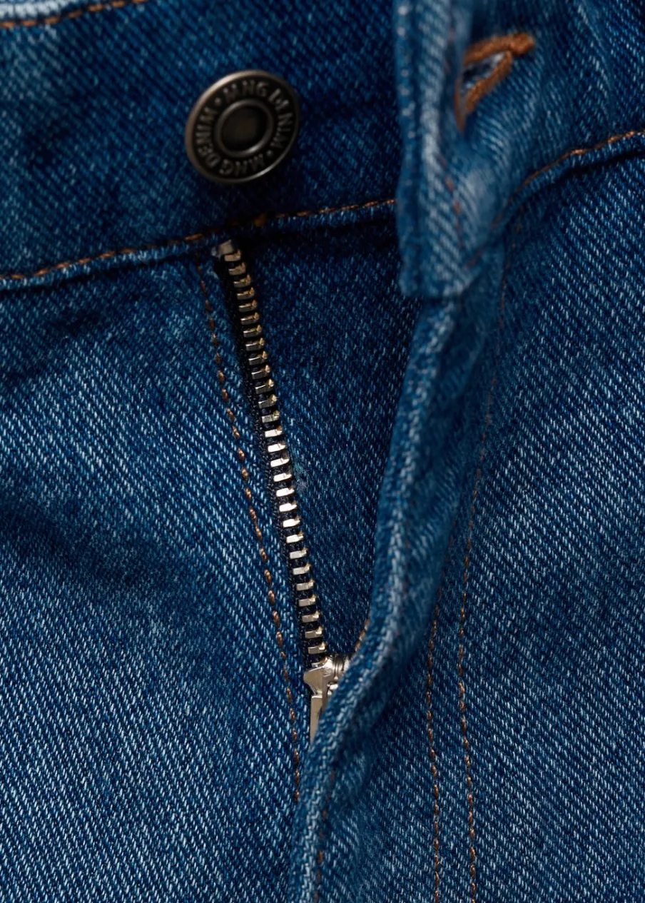 MANGO Dżinsy*Dżinsy slim fit w kolorze średnim niebieskim