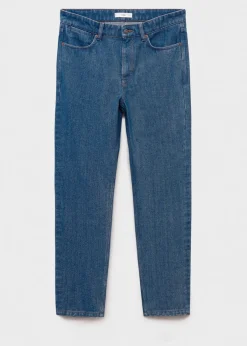 MANGO Dżinsy*Dżinsy slim fit w kolorze średnim niebieskim