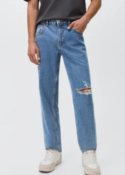 MANGO Dżinsy*Dżinsy slim z rozdarciami