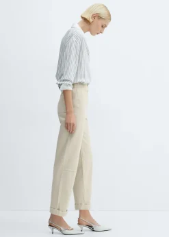 MANGO Dżinsy*Dżinsy slouchy z gumką w pasie