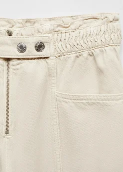 MANGO Dżinsy*Dżinsy slouchy z gumką w pasie