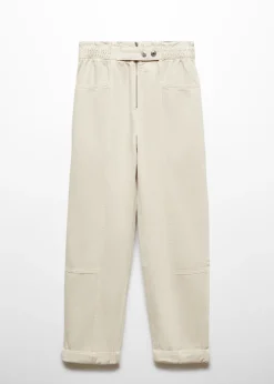 MANGO Dżinsy*Dżinsy slouchy z gumką w pasie