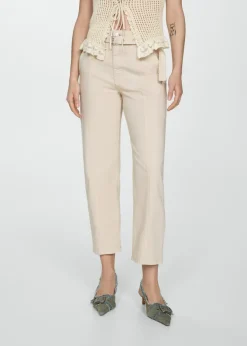 MANGO Dżinsy*Dżinsy slouchy z paskiem