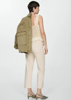 MANGO Dżinsy*Dżinsy slouchy z paskiem