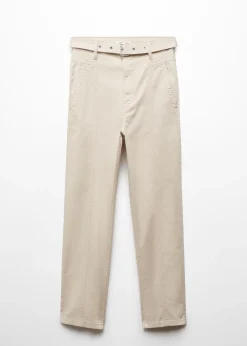 MANGO Dżinsy*Dżinsy slouchy z paskiem