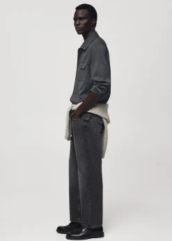 MANGO Dżinsy*Dżinsy straight fit ciemnoszare