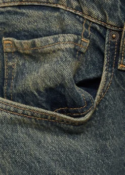 MANGO Dżinsy*Dżinsy straight fit z efektem znoszenia