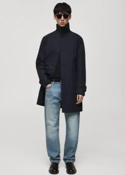 MANGO Dżinsy*Dżinsy straight fit z efektem znoszenia