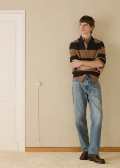 MANGO Dżinsy*Dżinsy straight fit z efektem znoszenia