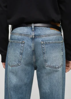 MANGO Dżinsy*Dżinsy straight fit z efektem znoszenia