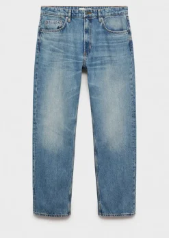 MANGO Dżinsy*Dżinsy straight fit z efektem znoszenia