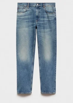 MANGO Dżinsy*Dżinsy straight fit z efektem znoszenia