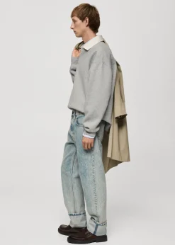 MANGO Dżinsy*Dżinsy straight fit z podwiniętymi nogawkami