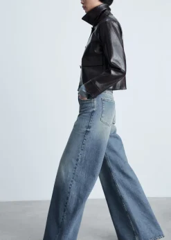 MANGO Dżinsy*Dżinsy wide leg z niskim stanem