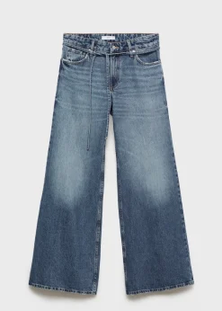 MANGO Dżinsy*Dżinsy wide leg z niskim stanem