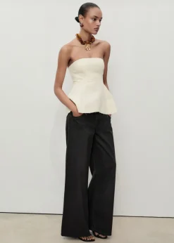 MANGO Dżinsy*Dżinsy wide leg z niskim stanem