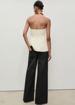 MANGO Dżinsy*Dżinsy wide leg z niskim stanem