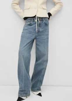 MANGO Dżinsy*Dżinsy wide leg z niskim stanem