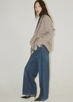 MANGO Dżinsy*Dżinsy wide leg z paskiem