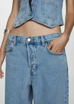 MANGO Dżinsy*Dżinsy wideleg loose z niskim stanem