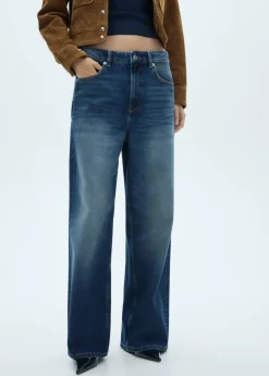 MANGO Dżinsy*Dżinsy wideleg loose z niskim stanem