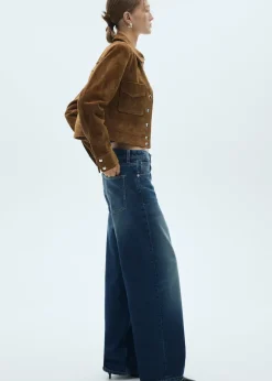 MANGO Dżinsy*Dżinsy wideleg loose z niskim stanem