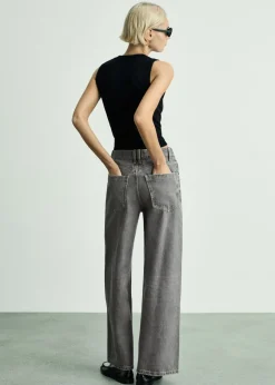 MANGO Dżinsy*Dżinsy wideleg loose ze średnim stanem