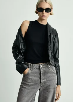 MANGO Dżinsy*Dżinsy wideleg loose ze średnim stanem