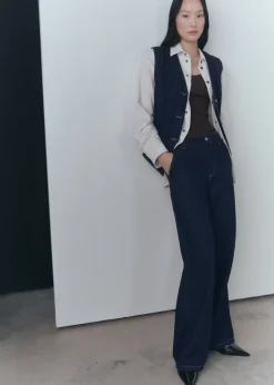 MANGO Dżinsy*Dżinsy wideleg rinse wash