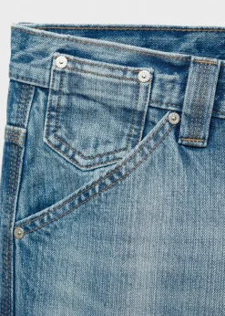 MANGO Dżinsy*Dżinsy wideleg z dekoracyjnymi szwami