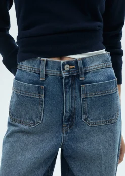 MANGO Dżinsy*Dżinsy wideleg z kieszeniami