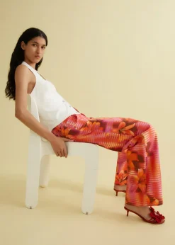 MANGO Dżinsy*Dżinsy wideleg z nadrukiem