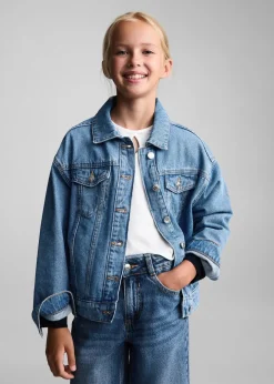 Dzieci MANGO Dżinsy*Dżinsy wideleg z postrzępionym dołem