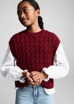 Dzieci MANGO Dżinsy*Dżinsy wideleg z postrzępionym dołem