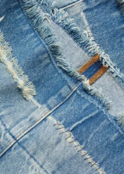 MANGO Dżinsy*Dżinsy wideleg z postrzępionym dołem