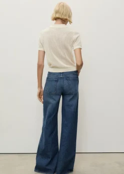 MANGO Dżinsy*Dżinsy wideleg z wysokim stanem