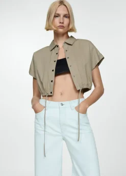 MANGO Dżinsy*Dżinsy wideleg z wysokim stanem