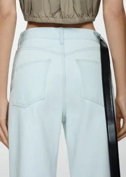 MANGO Dżinsy*Dżinsy wideleg z wysokim stanem