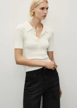 MANGO Dżinsy*Dżinsy wideleg z wysokim stanem