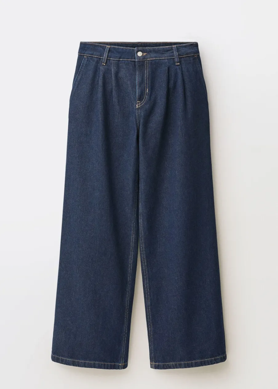 MANGO Dżinsy*Dżinsy wideleg z zakładkami rinse wash