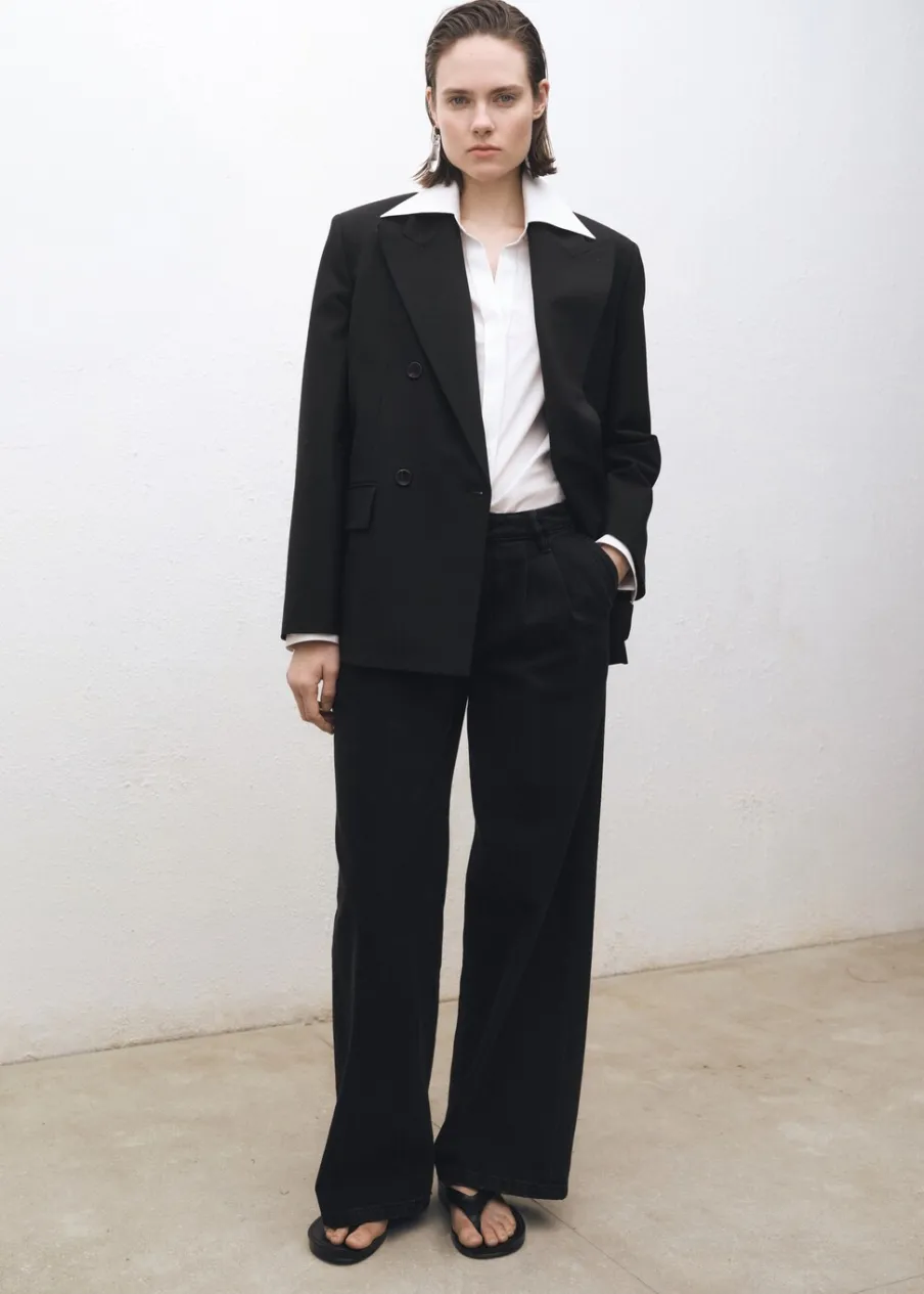 MANGO Dżinsy*Dżinsy wideleg z zaszewkami