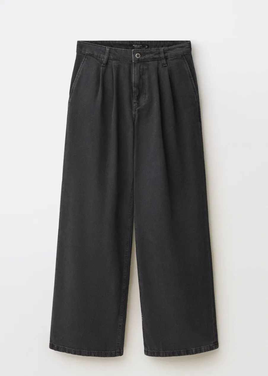 MANGO Dżinsy*Dżinsy wideleg z zaszewkami