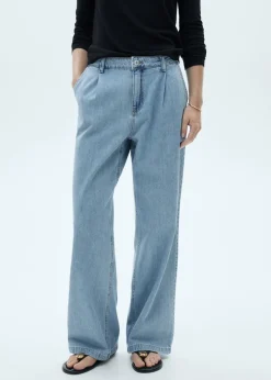 MANGO Dżinsy*Dżinsy wideleg z zaszewkami