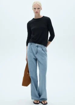 MANGO Dżinsy*Dżinsy wideleg z zaszewkami