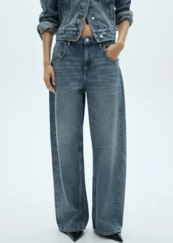 MANGO Dżinsy*Dżinsy wideleg ze średnim stanem