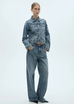 MANGO Dżinsy*Dżinsy wideleg ze średnim stanem